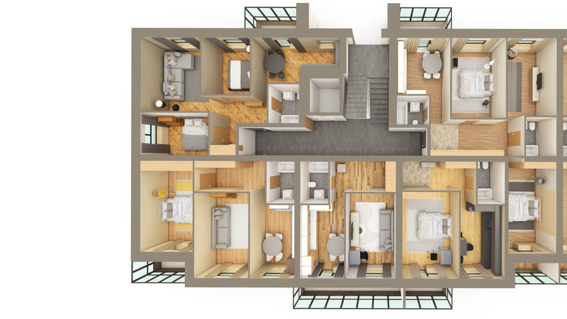 Планировка квартир 2-6 этажи